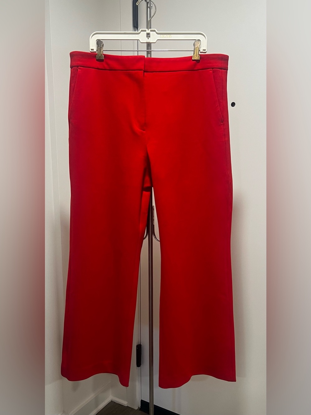Boden Red Wide-Leg Westbourne Ponte Trousers